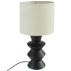 ATMOSPHERA CREATEUR D'INTERIEUR - Lampe à poser "yulia" noir h40cm