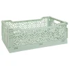 ATMOSPHERA CREATEUR D'INTERIEUR - Cagette pliante "arry" vert clair 30x20x11,5cm