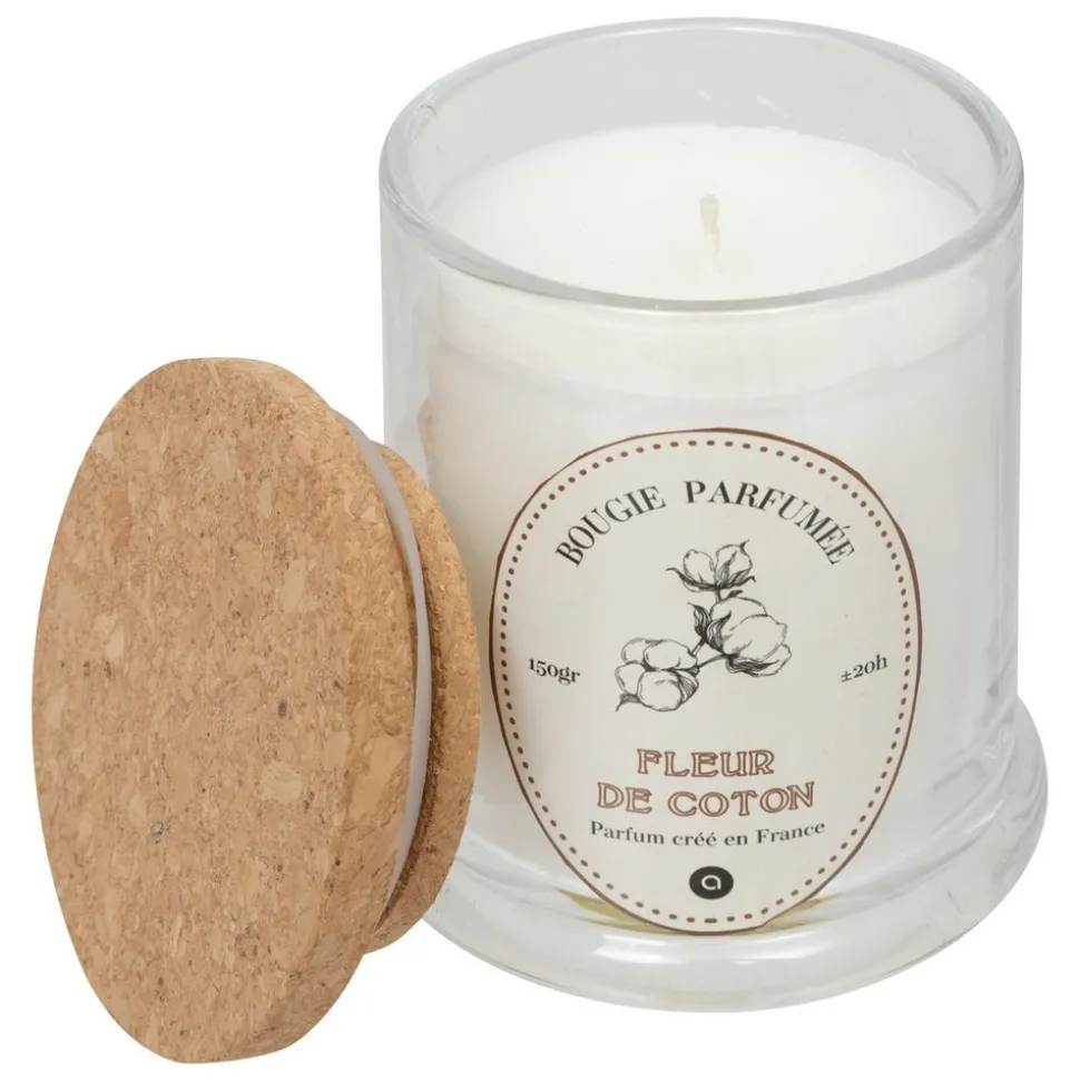 ATMOSPHERA CREATEUR D'INTERIEUR - Bougie parfumée hapo fleur de coton 150g