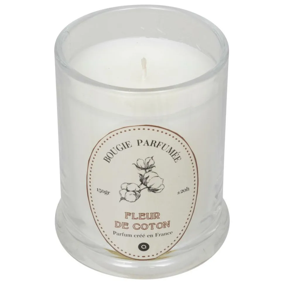 ATMOSPHERA CREATEUR D'INTERIEUR - Bougie parfumée hapo fleur de coton 150g