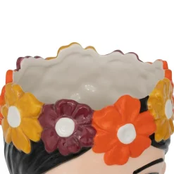 ATMOSPHERA CREATEUR D'INTERIEUR - Vase tête de femme "yuca" céramique h18,2cm