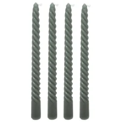ATMOSPHERA CREATEUR D'INTERIEUR - 4 bougie-bâtons "twist many" vert 180g