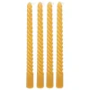 ATMOSPHERA CREATEUR D'INTERIEUR - 4 bougie-bâtons "twist many" jaune 180g