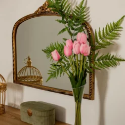 ATMOSPHERA CREATEUR D'INTERIEUR - Bouquet 10 tulipes artificielles satis orange h48cm