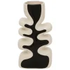 ATMOSPHERA CREATEUR D'INTERIEUR - Vase vague "twis" céramique noir & blanc h28cm