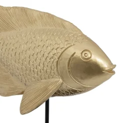 ATMOSPHERA CREATEUR D'INTERIEUR - Statuette poisson "océane" doré h25cm