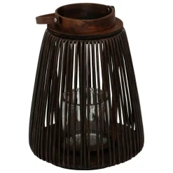 ATMOSPHERA CREATEUR D'INTERIEUR - Lanterne "hopia" fibre végétale marron h31cm