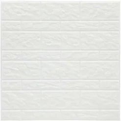ATMOSPHERA CREATEUR D'INTERIEUR - Lot de 2 stickers - carrelage - blanc - 30x30 cm