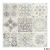 ATMOSPHERA CREATEUR D'INTERIEUR - Lot de 2 stickers - carrelage - gris - 26x26 cm
