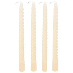 ATMOSPHERA CREATEUR D'INTERIEUR - 4 bougie-bâtons "twist many" ivoire 180g