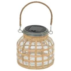 ATMOSPHERA CREATEUR D'INTERIEUR - Lanterne solaire "niky" h12cm beige