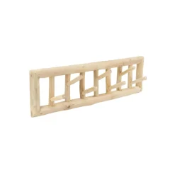 AUBRY GASPARD - Patère 6 crochets en branches de teck