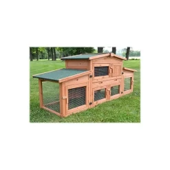 BB LOISIR - Cage clapier pour lapin extérieur 185x51x75cm modèle: 037 étable de roi