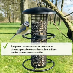 BB LOISIR - Mangeoire oiseaux extérieur à suspendre pour oiseaux sauvages pour jardin balcon distributeur de nourriture «34716 nourri-silo»