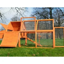 BB LOISIR - Poulailler en bois pour jardin 2/5 poules 172x76x102 cm-modele 126 grande poule