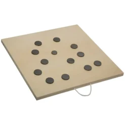 BE TOY'S - Jeu de palets en bois 70x70cm beige