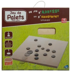 BE TOY'S - Jeu de palets en bois 70x70cm beige