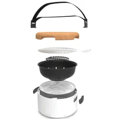 Berghoff barbecue à charbon portable blanc - 2415600