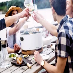 Berghoff barbecue à charbon portable blanc - 2415600