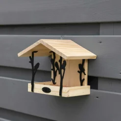 BEST FOR BIRDS - Mangeoire murale en pin et fer