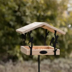 BEST FOR BIRDS - Mangeoire sur pique en pin et fer