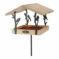 BEST FOR BIRDS - Mangeoire sur pique en pin et fer