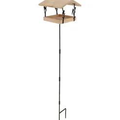 BEST FOR BIRDS - Mangeoire sur pique en pin et fer