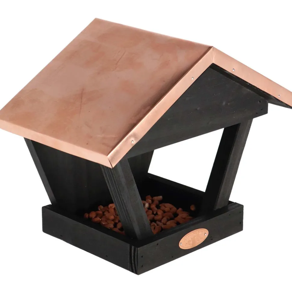 BEST FOR BIRDS - Mangeoire murale en pin et cuivre