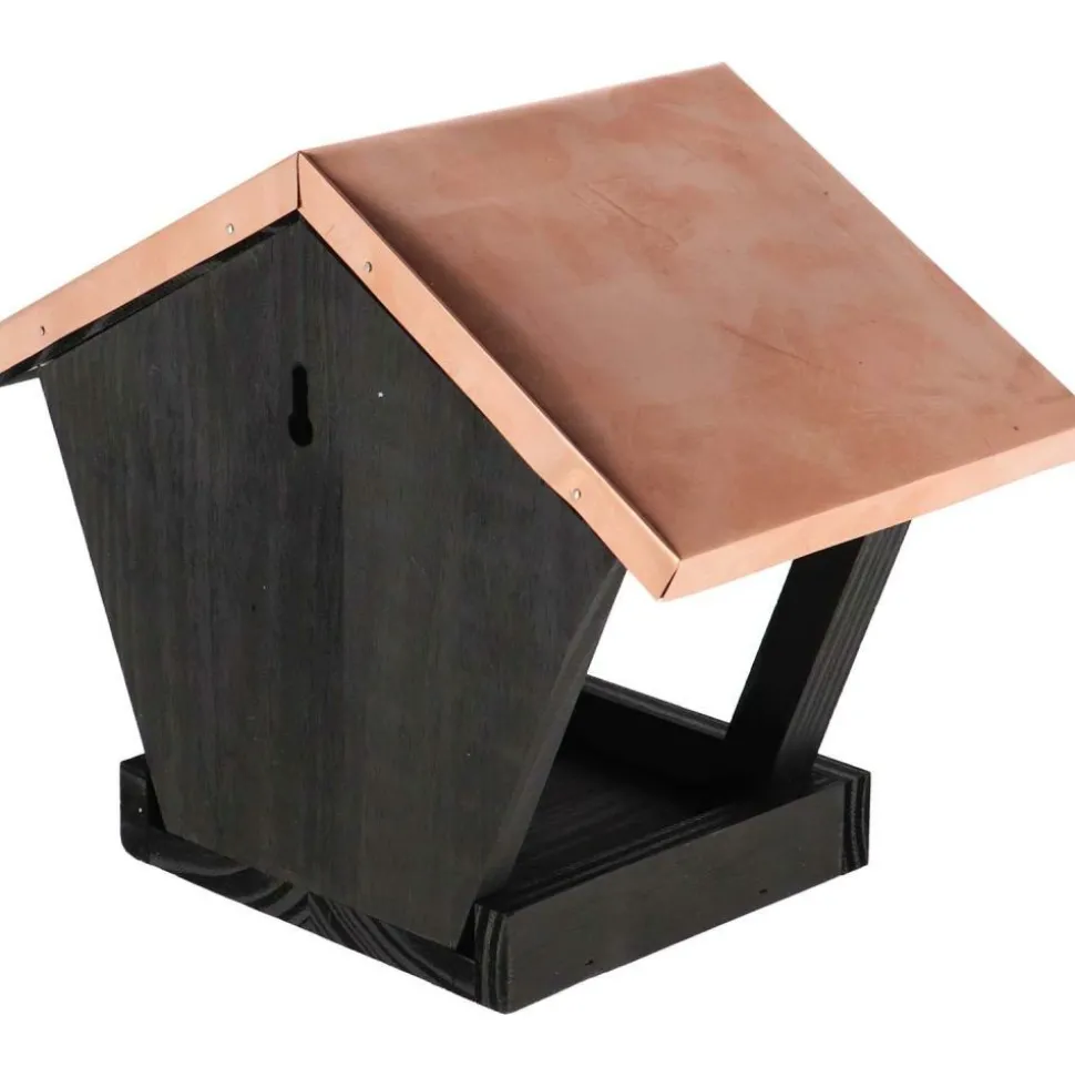 BEST FOR BIRDS - Mangeoire murale en pin et cuivre