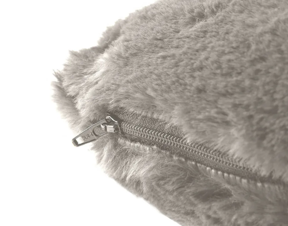 BEST MOBILIER - Crocus - coussin - en fausse fourrure - 35x35 cm