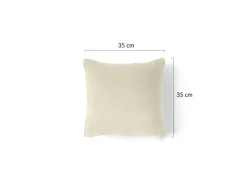 BEST MOBILIER - Crocus - coussin - en fausse fourrure - 35x35 cm