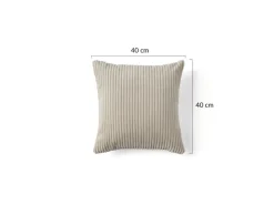BEST MOBILIER - Garance - coussin - en velours côtelé - 40x40 cm