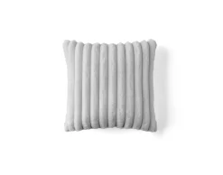 BEST MOBILIER - Laponie - coussin - en fausse fourrure côtelé - 40x40 cm