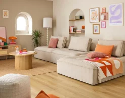 BEST MOBILIER - Marisol - lot de deux coussins de dossier - velours texturé