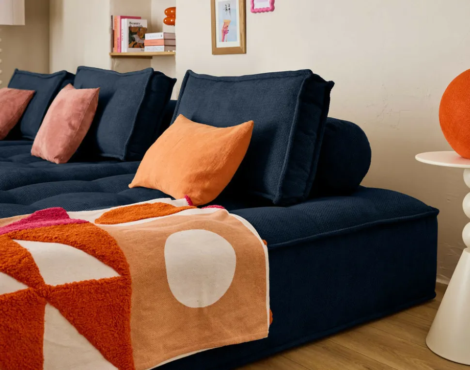 BEST MOBILIER - Marisol - lot de deux coussins de dossier - velours texturé