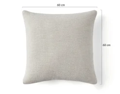 BEST MOBILIER - Polette - coussin - en tissu texturé - 60x60 cm