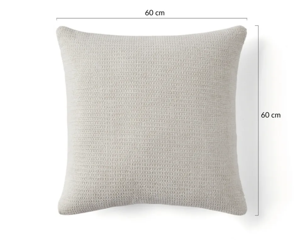 BEST MOBILIER - Polette - coussin - en tissu texturé - 60x60 cm