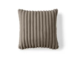 BEST MOBILIER - Sierra - coussin - en fausse fourrure côtelé - 40x40 cm