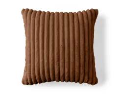 BEST MOBILIER - Sierra - coussin - en fausse fourrure côtelé - 60x60 cm