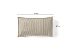 BEST MOBILIER - Stella - coussin - en velours côtelé - 32x57 cm