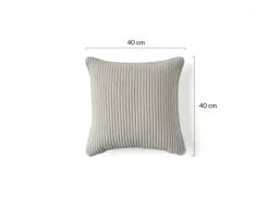 BEST MOBILIER - Topaze - coussin - en velours côtelé - 40x40 cm