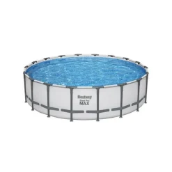 BESTWAY - Kit piscine hors sol tubulaire bestway - steel pro max - 549 x 132 cm - rectangulaire (inclus filtre a cartouche + échelle + b