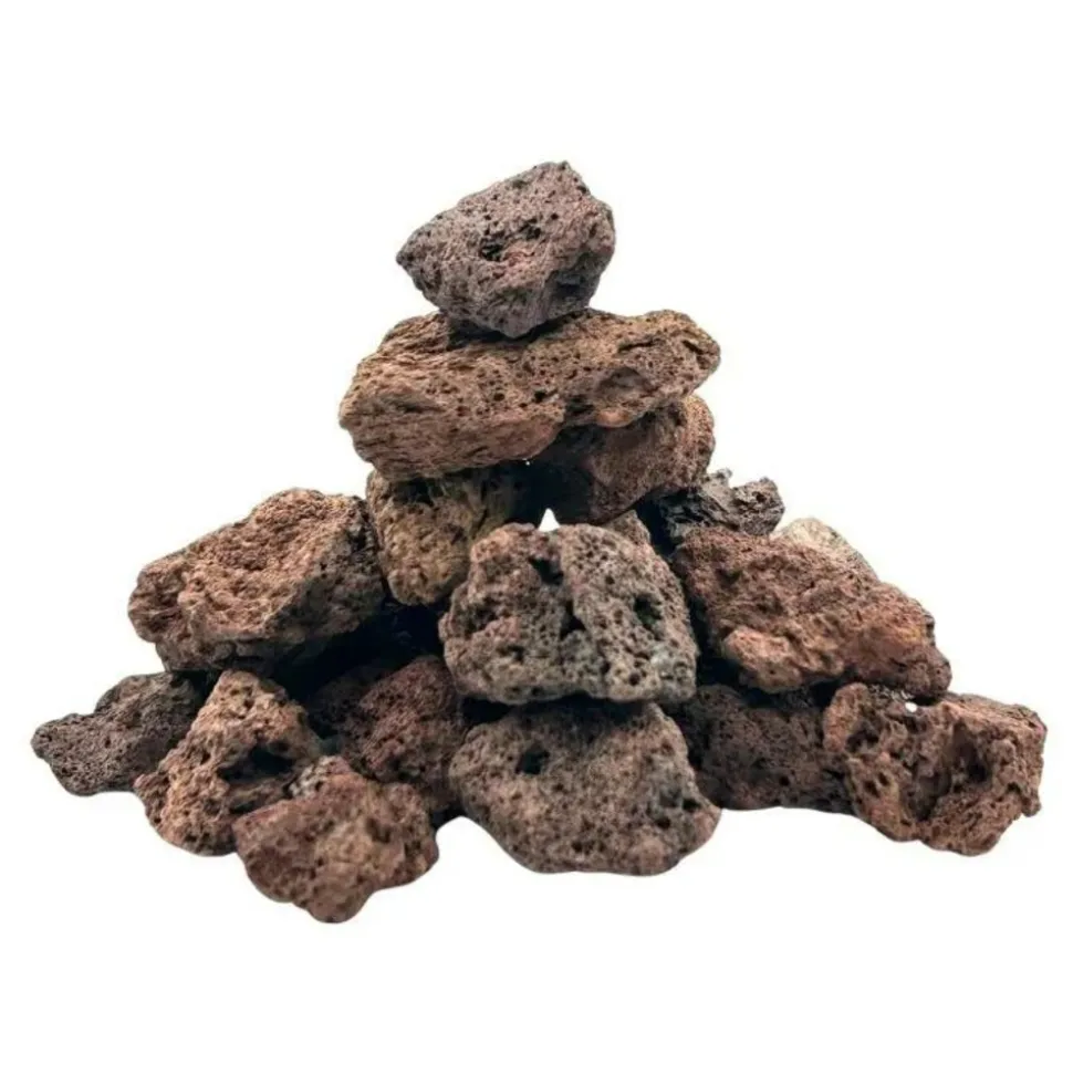 BIG BAG EXPRESS - Pack 7 x big bag de 1m³ (+/- 140m²) gravier pouzzolane rouge / noir ø 10/20 mm - livraison standard