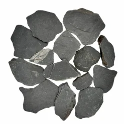 BIG BAG EXPRESS - Pack 600kg paillage minéral paillettes ardoise noire ø 30/80 mm (24 sacs x 25kg) - livraison standard