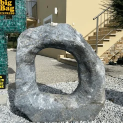 BIG BAG EXPRESS - Sculpture de jardin en marbre charcoal troya 200kg
