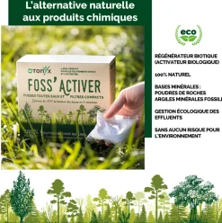 Biotonyx - new activateur biologique foss’activer - entretien ou traitement choc naturel 6 mois - 25 doses - 1kg