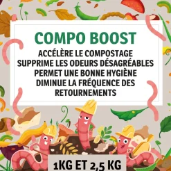 Biotonyx - poudre activateur naturel de compost - compo boost - accélérateur et désodorisant - anti-odeurs - 1kg