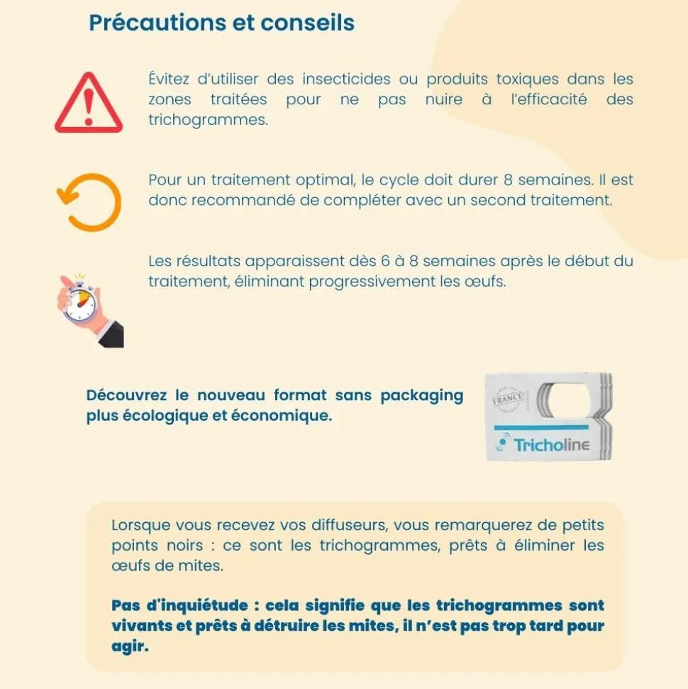 BIOTOP - Trichogrammes anti-mites des vêtements - 4 diffuseurs