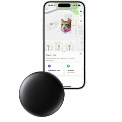 Bixar smart tag pour animaux – traceur bluetooth chien & chat, alternative sans abonnement, réseau find my, localisation proximité,