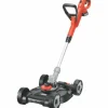 BLACK + DECKER - Tondeuse a gazon outil 3en1 sur batterie 18v 28cm de coupe black+decker stc1820cm - grande autonomie
